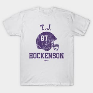 T.J. Hockenson Minnesota Helmet Font T-Shirt